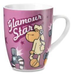 Nici 30808 Porzellantasse Jolly Mäh Schaf Glamour Star Kaffeetasse Teetasse