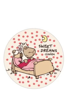 Nici 34584 Kissen Sweet Dreams Jolly Rosa Jolly Mäh Rund Ø 26cm Plüsch