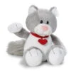 Nici 34965 Love Message Graue Katze Ca 80cm Plüsch Kuscheltier Schlenker