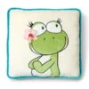 Nici 35444 Kissen Frosch Froschmädchen Green Lilly Mit Blüte 35x35cm Plüsch