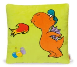 Nici 40693 Kissen Der Kleine Drache Kokosnuss Plüsch 35x35cm