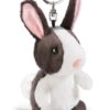 Nici 41117 Schlüsselanhänger Hase Schwarz-weiß Haustier Ca 10cm Plüsch
