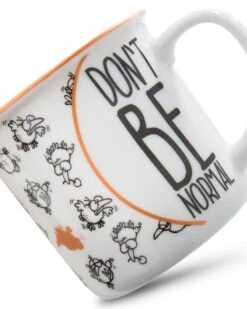 Nici 45021 Porzellantasse Metallic 'Don`t Be Normal" Vögel Kaffeetasse Teetasse -Nici 45021 04 ZA 1638x2048