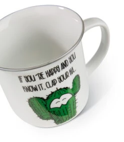 Nici 45023 Porzellantasse Metallic 'If You`re Happy..." Kaffeetasse Teetasse -Nici 45023 04 ZA 1792x2048