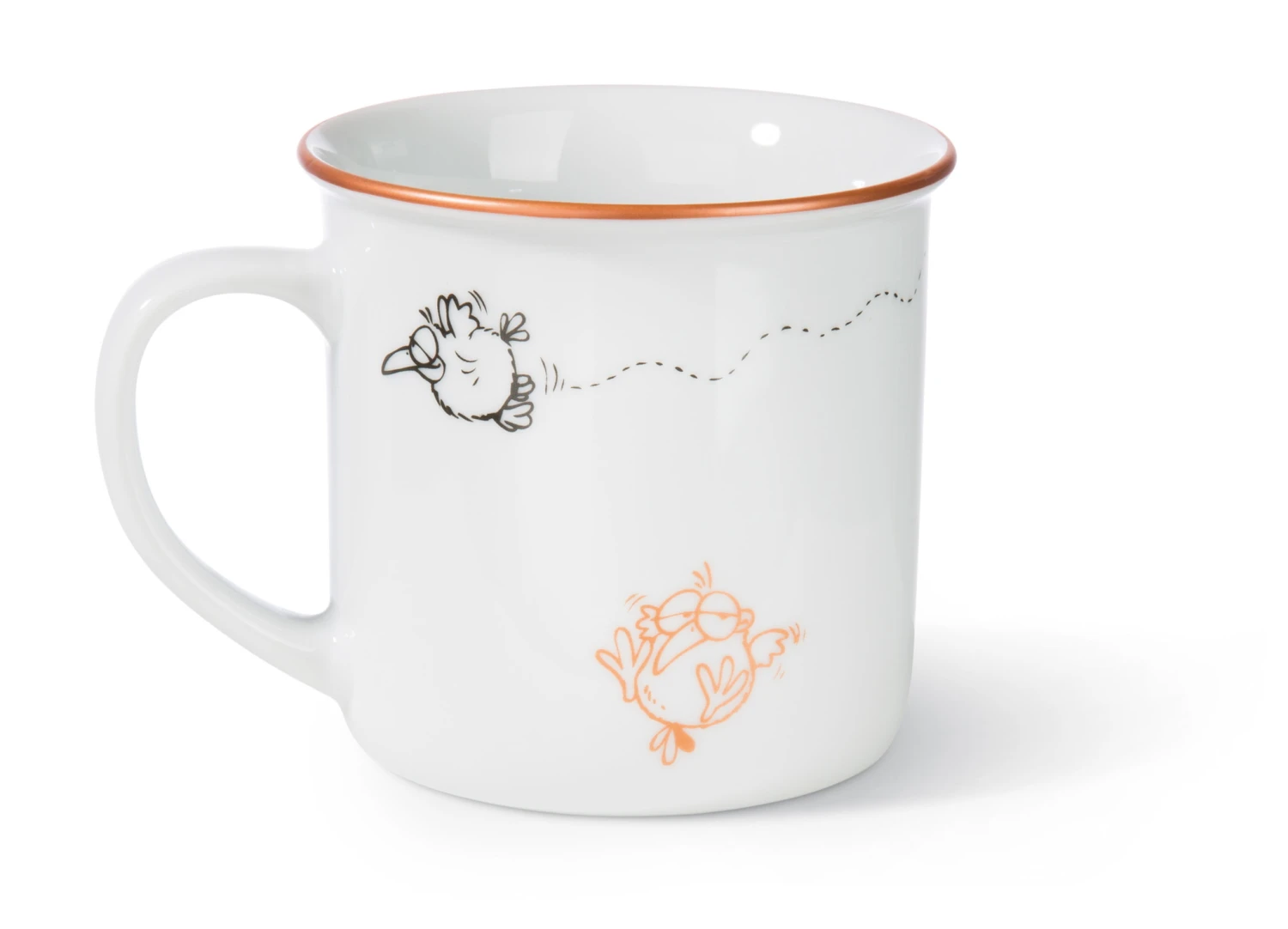 Nici 45039 Porzellantasse metallic "Ich Du Passt" bronze metallic Vögel Nici 45039 Porzellantasse Metallic "Ich Du Passt" Bronze Metallic Vögel -Nici