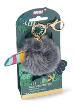 Nici 45174 Taschenanhänger Tukan Mit Pompon Ca 8cm Tropicano Toucan