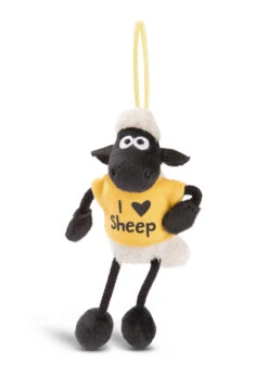 Nici 45800 Shaun Das Schaf Mit T-Shirt Anhänger Loop 10cm Plüsch - I Love Sheep