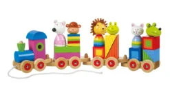 Nici 46033 Tierzug Puzzle Holzspielzeug Orange Tree Toys