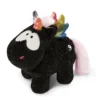 Nici 48418 Schwarzes Einhorn Rainbow Yin & Yang 22cm Stehend Plüsch Kuscheltier