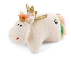 Nici 48413 Kuscheltierkissen Weißes Einhorn Rainbow Yin & Yang 40x30cm Plüsch