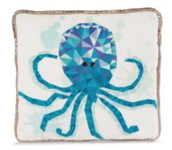 Nici 47442 Kissen Oktopus 30x30cm Atlantic Friends Plüsch Polygondruck
