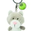 Nici 47529 Schlüsselanhänger Graue Katze Plüsch 7cm Ich Bring Dir Glück