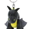Nici 47992 Schlüsselanhänger Drache Dragor Schwarz-gelb 9cm Stehend Dragonia