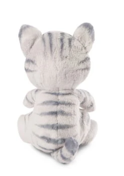 Nici 48086 Sleeping Kitties Schlafende Katze Im Körbchen 12cm Plüsch Grau -Nici 48086 04 ZA Frei me