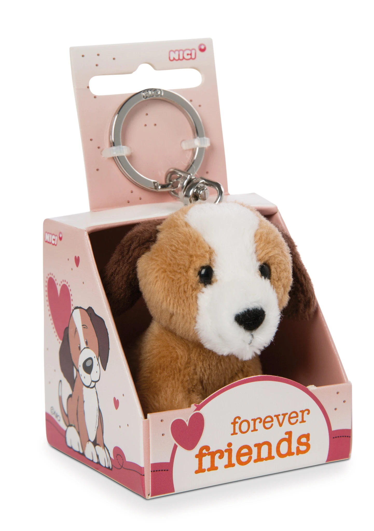 Nici 48130 Schlüsselanhänger Message Friends 6cm - Hund "Forever Friends" Nici 48130 Schlüsselanhänger Message Friends 6cm - Hund "Forever Friends" -Nici