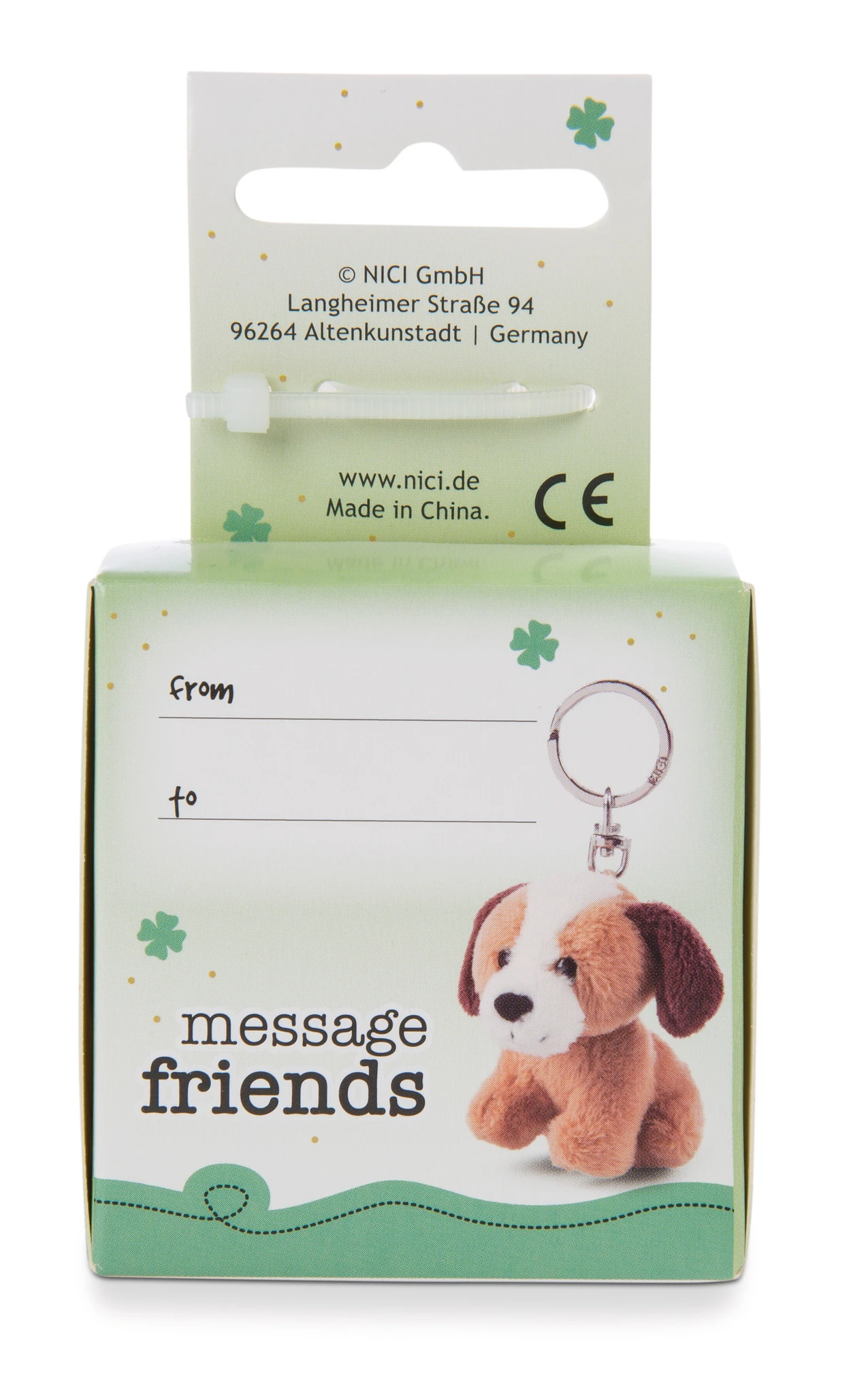 Nici 48132 Schlüsselanhänger Message Friends 6cm - Hund "Happy Birthday" Nici 48132 Schlüsselanhänger Message Friends 6cm - Hund "Happy Birthday" -Nici