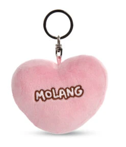 Nici 48221 Schlüsselanhänger Herzförmig Molang Regenbogen 8cm Plüsch Kawaii -Nici 48221 04 ZA Frei