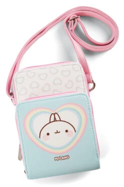 Nici 48230 Umhängetasche Schultertasche Molang Regenbogen 18,5cm Kawaii