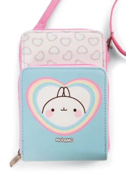 Nici 48230 Umhängetasche Schultertasche Molang Regenbogen 18,5cm Kawaii -Nici 48230 06 ZA Frei