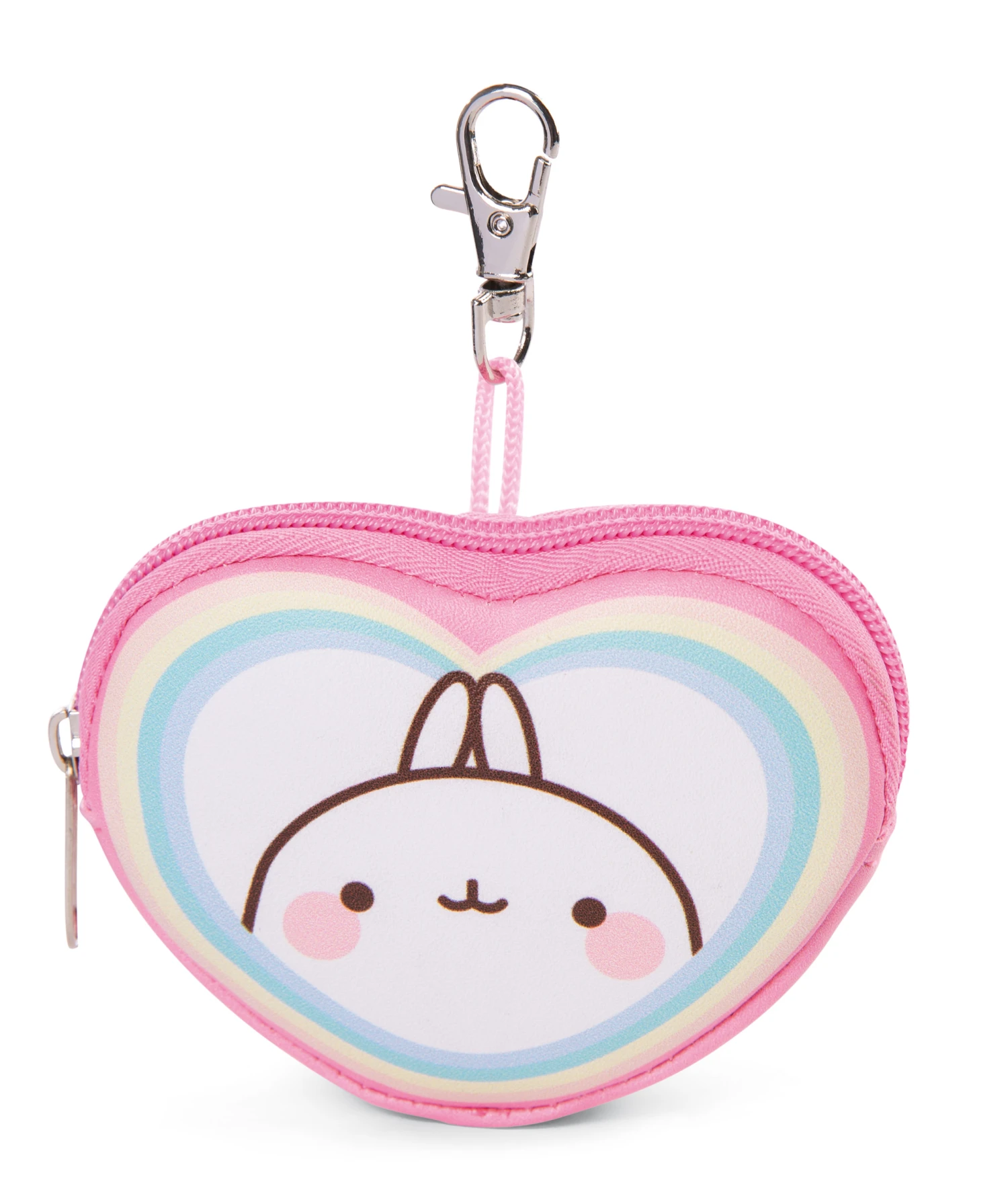 Nici 48232 Münztäschchen Molang Regenbogen mit Karabiner 10x8x2cm Kawaii Nici 48232 Münztäschchen Molang Regenbogen Mit Karabiner 10x8x2cm Kawaii -Nici 48232 01 HA Frei