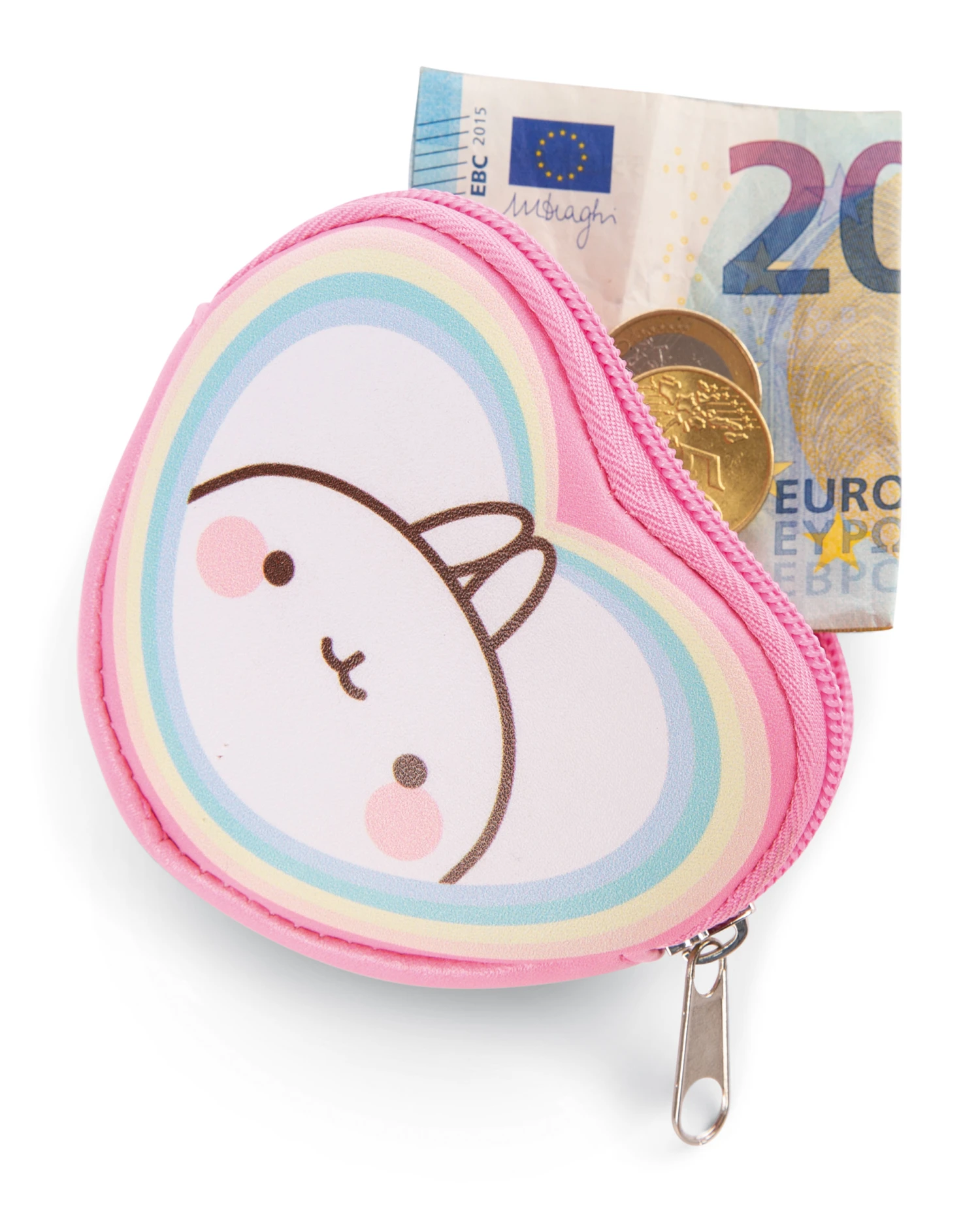 Nici 48232 Münztäschchen Molang Regenbogen mit Karabiner 10x8x2cm Kawaii Nici 48232 Münztäschchen Molang Regenbogen Mit Karabiner 10x8x2cm Kawaii -Nici 48232 02 ZA Frei