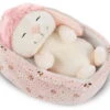 Nici 48357 Hase Liska Schlafend Im Körbchen 12cm Plüsch Winter Friends GREEN