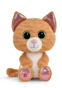 Nici 48703 GLUBSCHIS Katze Getigert Tabbrey Ca 25cm Pet Edition GREEN Haustier