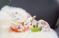 Nici 48707 Sleeping Pets Bunnies Hase Karamell Punkte 12cm Schlafend Im Körbchen -Nici 48706 10 48707 48708 48709 Milieu 2048x1318 1