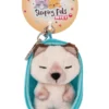 Nici 48838 Schlüsselanhänger Sleeping Pets 10cm Plüsch - Katze Siamkatze Grau