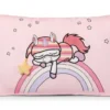 Nici 48888 Kissen Schlafmützen Einhorn Myala Weiß-rot 43x25cm Rechteckig Plüsch