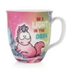 Nici 49113 Tasse Einhorn Midnight Floral "Be A Light In The Dark" Ca 360ml