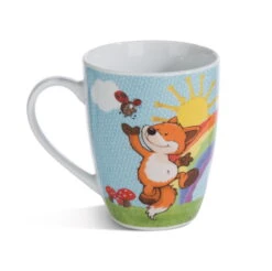 Nici 49165 Tasse Fuchs Fridalie & Regenbogen Porzellan 310ml Forest Friends -Nici 49165 03 ZA weiss 2048x2037
