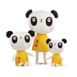Nici 90424 Lemon Ribbon Panda 35cm Plüsch Kuscheltier Schlenker -Nici 90423pt