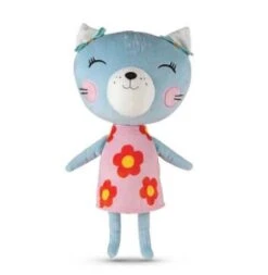 Nici 90428 Lemon Ribbon Katze 45cm Plüsch Kuscheltier Schlenker