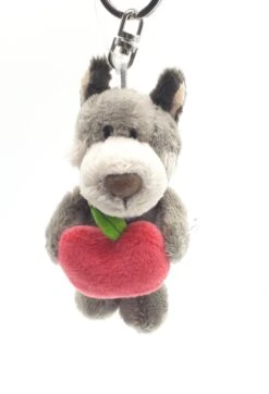 Nici 90647 Schlüsselanhänger Wolf Woody Wulf & Apfel 10cm Plüsch Taiwan Limited -Nici 90647 2 scaled