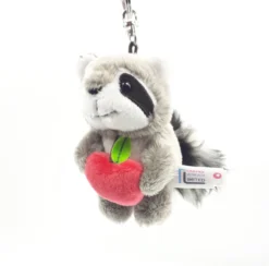 Nici 90792 Schlüsselanhänger Waschbär Rod Mit Apfel 10cm Plüsch Taiwan Limited -Nici 90792 2