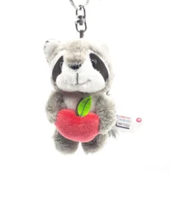 Nici 90792 Schlüsselanhänger Waschbär Rod Mit Apfel 10cm Plüsch Taiwan Limited -Nici 90792 3