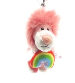 Nici 90793 Schlüsselanhänger Rosa Löwe Mit Regenbogen 10cm Plüsch Taiwan Limited -Nici 90793 1