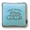 Nici 27590 Kissen Hund Mops Quadratisch 25x25cm Plüsch Kuschelkissen