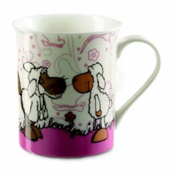 Nici 27834 Porzellantasse I Love You Jolly Wolf Schaf Kaffeetasse Teetasse